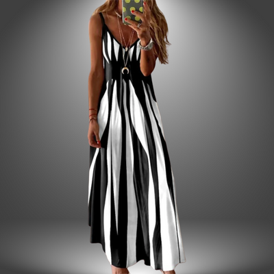 Adelina© | Handgefertigtes lässiges langes Kleid