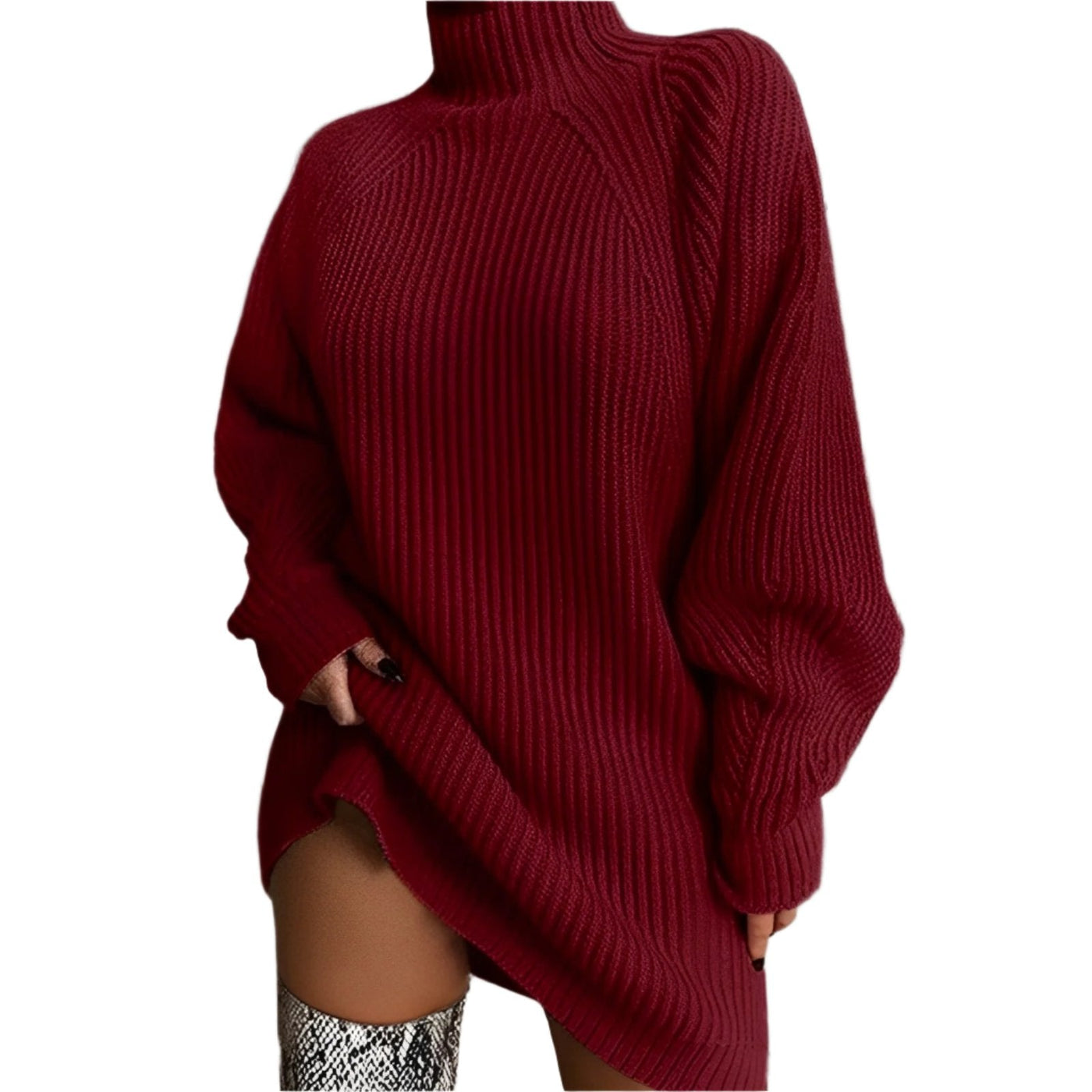 Damen Rollkragenpullover | Übergroß