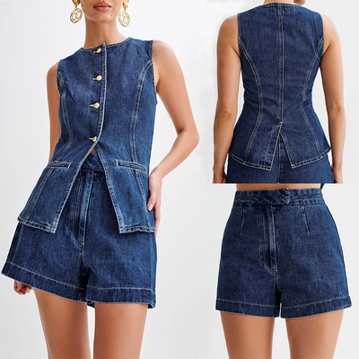 Debra - Lässiges Set aus Denim für Frauen