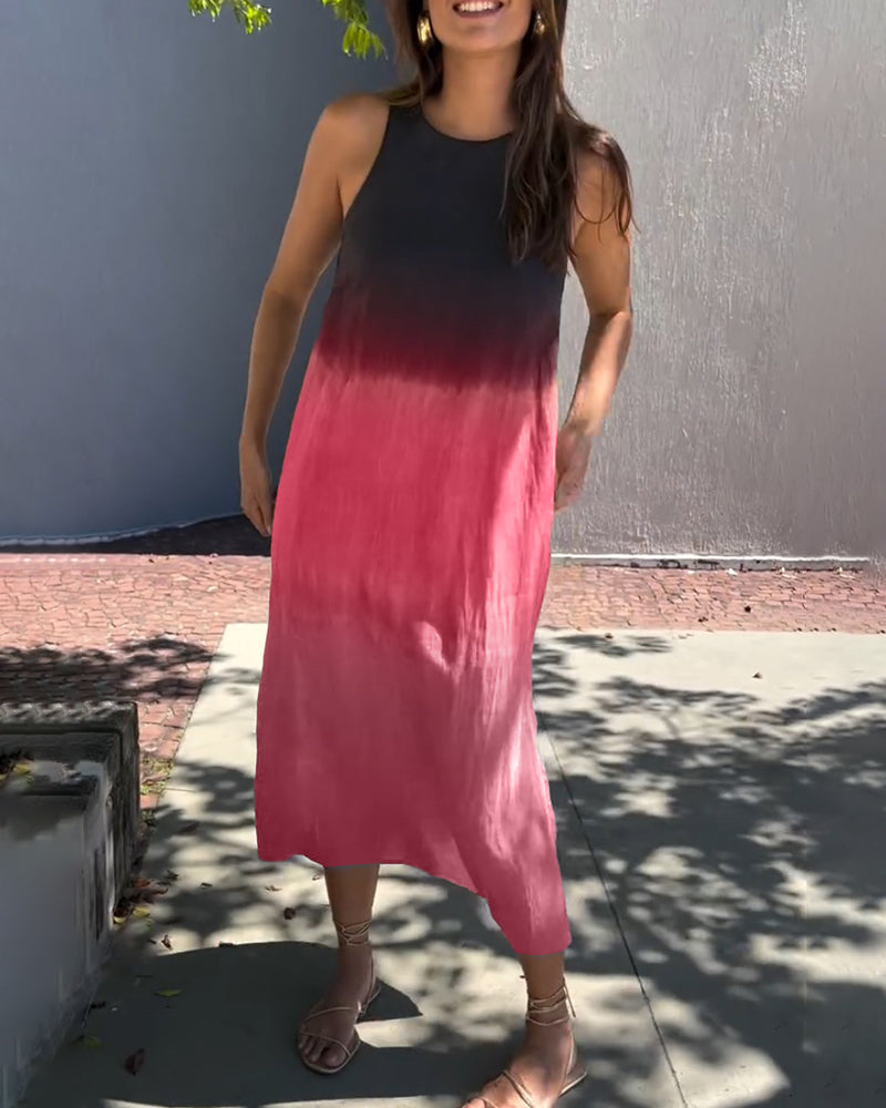 Fenja - Kleid - Farbverlauf - Ärmellos