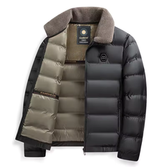 Max | Komfortable Steppjacke für Herren Outdoor in Kohlenstoff