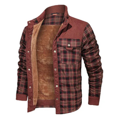 Herren Winterjacke Warm Gefüttert | Komfortabel in Rot 2