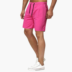 Herren Badeshorts Sommer mit Kordelzug und schnelltrocknendem Stoff in Rosa