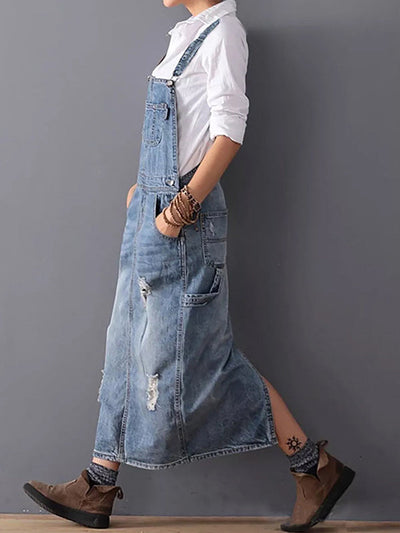 Overallkleid mit Verstellbaren Trägern für Damen