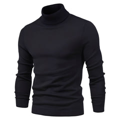 Harvey - Eleganter Rollkragenpullover in Schwarz