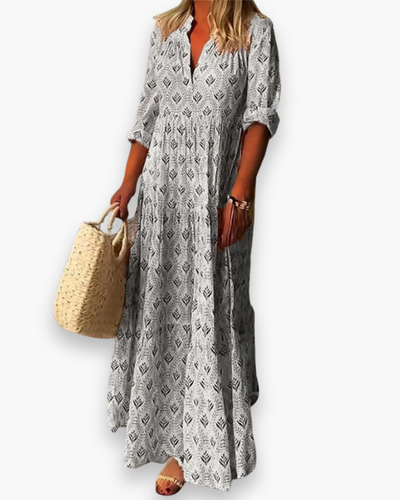 Damen Elegantes Boho Maxikleid | Festlich