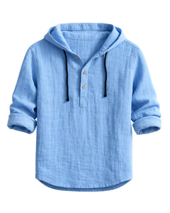 ANGEL | Luxus-Kapuzenshirt in Blau