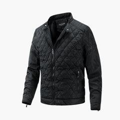Friedrich - Gesteppte Herrenjacke in Schwarz