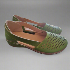 Leandra | Orthopädischer Komfortschuh aus Premium-Material in Grün
