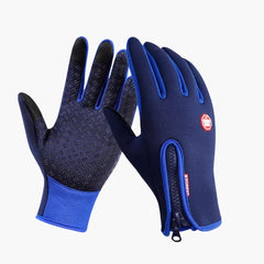Winddichte Thermo handschuhe für Unisex in Blau