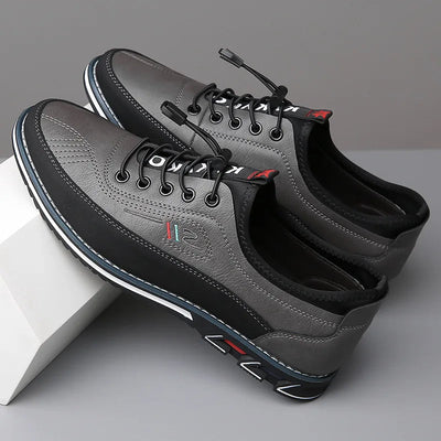 Zweifarbige Schnürsneaker für Herren
