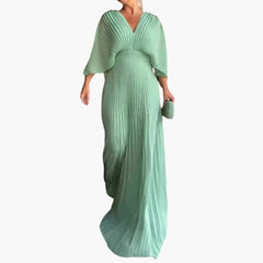 Elegantes Kleid – Damen Hochzeitsgastkleid in Maxilänge in Grün