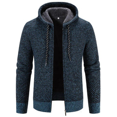 Alarik - Strickjacke für Männer in Blau