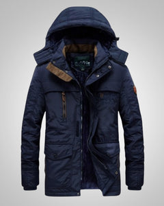 Luis | Herren Winter Parka Jacke in Blau