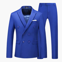 Sommeranzug moderner - Stil für Herren mit elegantem Schnitt in Blau