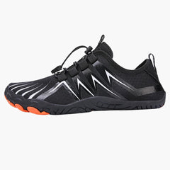Unisex Barfuß schuhe mit elastischem Verschluss für Outdoor-Aktivitäten in Schwarz 2