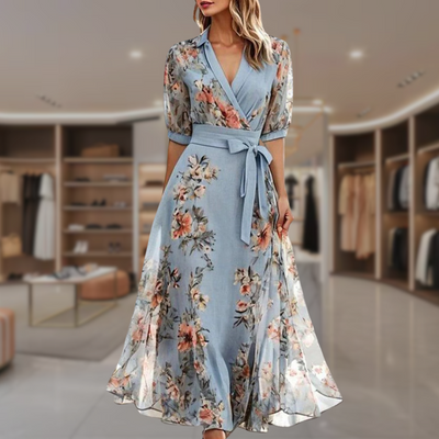 Aurora - Stilvolles Blumenkleid