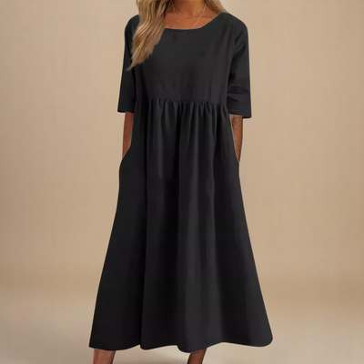 Sofia | Figurbetontes Baumwollkleid