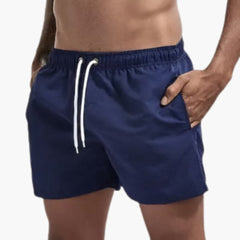 Schnelltrocknende Badehose - für Herren mit sportlichem Look in Marineblau