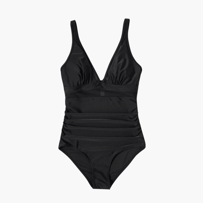 Badeanzug mit Mesh für Damen – sexy Einteiler High Waist