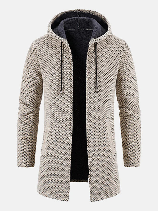 Lange Kapuzenjacke für Männer
