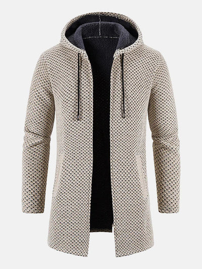 Lange Kapuzenjacke für Männer