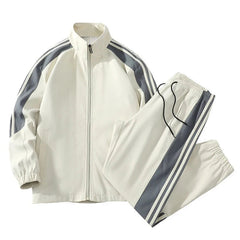 Lässige lockere Sportbekleidung Jacke Sweatpants in Khaki