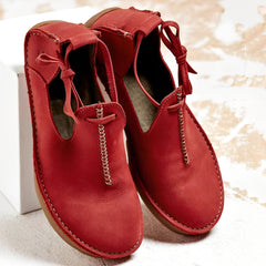 Noel - vielseitige Damenschuhe aus Leder in Rot