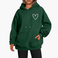 Selina | Lässiger Hoodie in Dunkelgrün