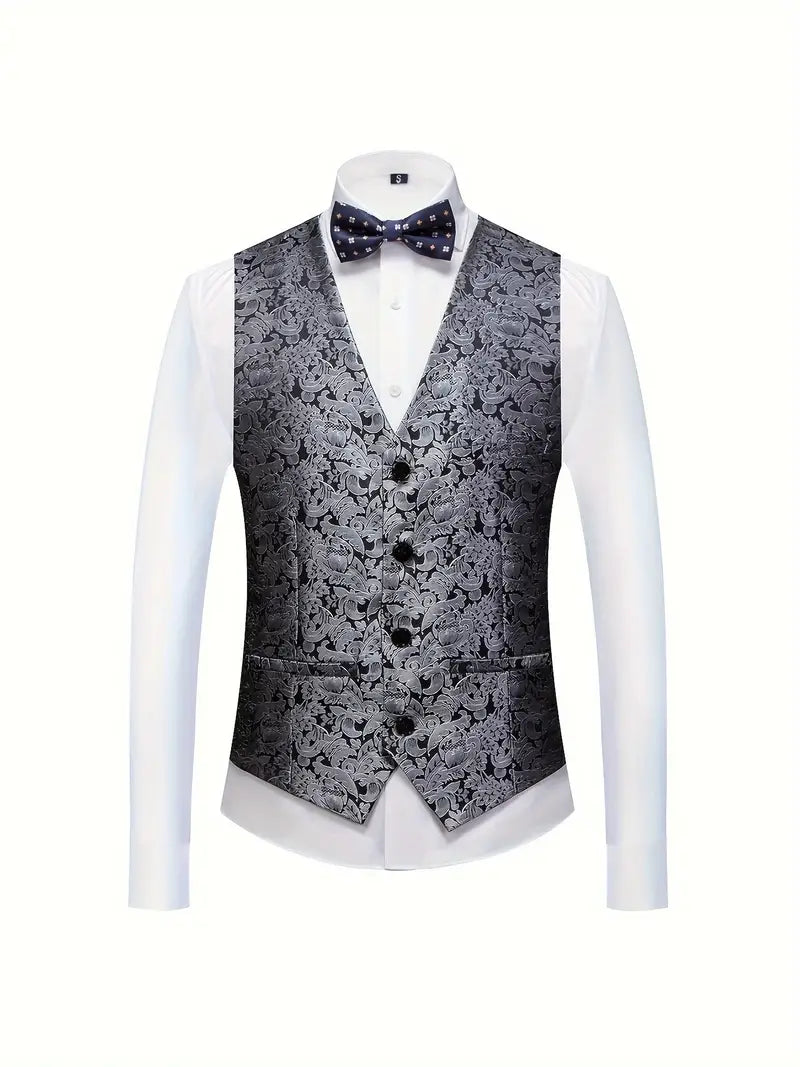 Herren Modisches 3-Dreiteiler Set | Hochzeitsgast Anzug