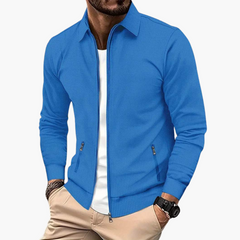 Ben | Leichte Herren-Übergangsjacke mit Reißverschluss in Blau