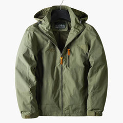 Wasserabweisende Outdoorjacke für Herren in Grün