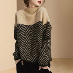 Esther - Retro-Pullover in Khaki