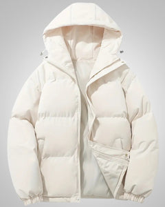 Romi | Damen Gefütterte Kapuze Daunenjacke in Beige