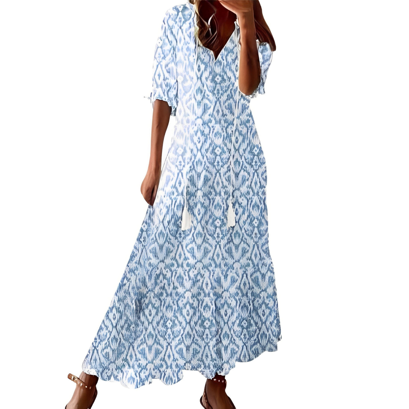 Daley - Bohemian-Kleid für Damen in Überlänge
