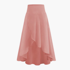 Plisseerock Damen - Eleganter Midirock mit Falten-Design in Rosa