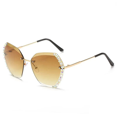 Damen Modisch Geometrisch Stil Sonnenbrille | Übergröße