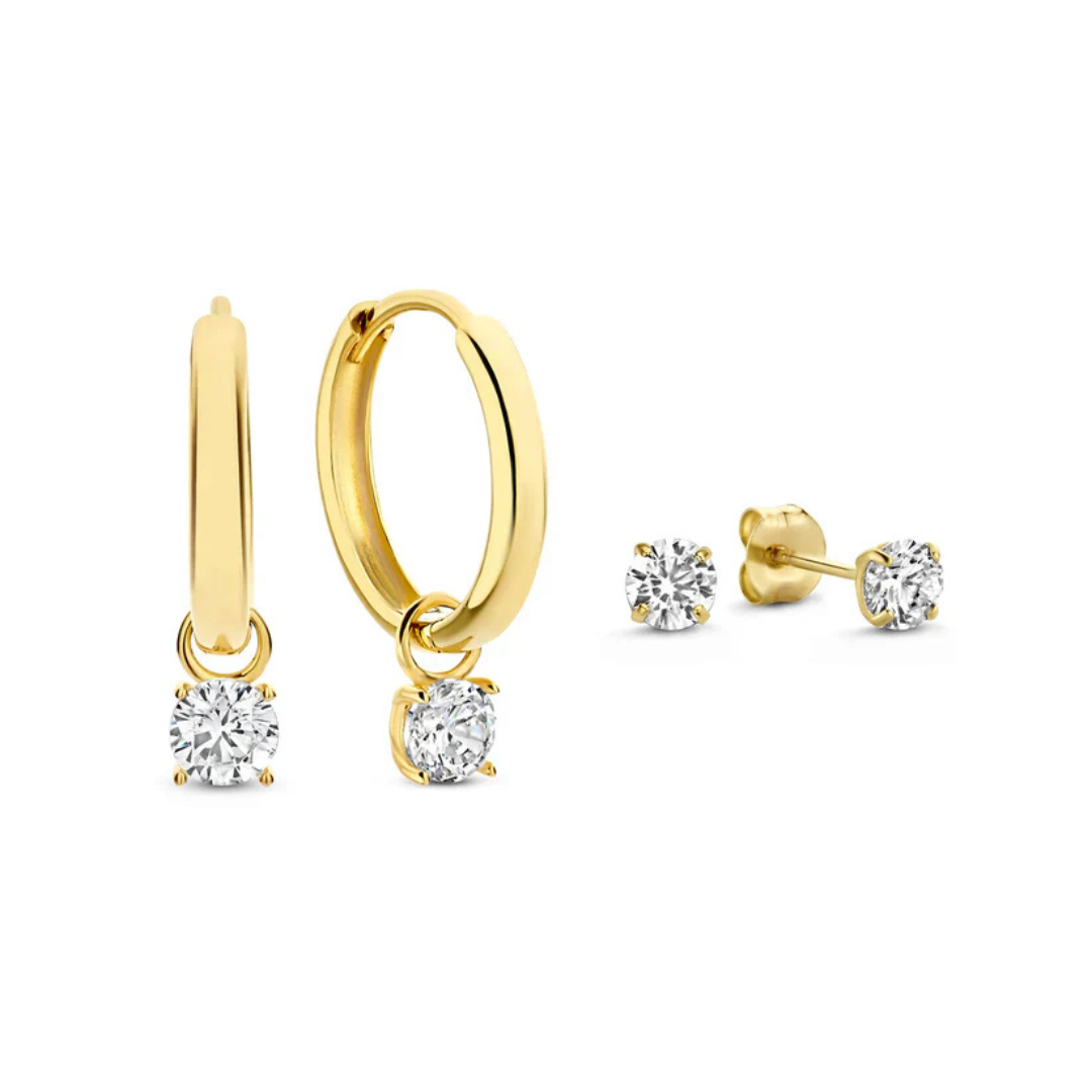 Elisabeth - Goldene Duo-Creolen
