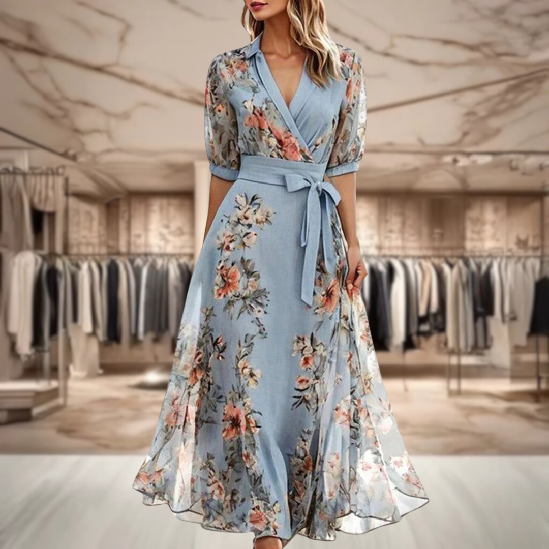 Aurora - Stilvolles Blumenkleid