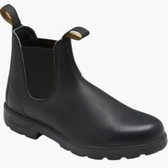 Herren Chelsea Stiefel mit Schaft und Einsätzen zum Hineinschlüpfen in Schwarz