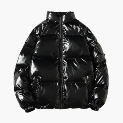 Metallic Winter Pufferjacke für Herren