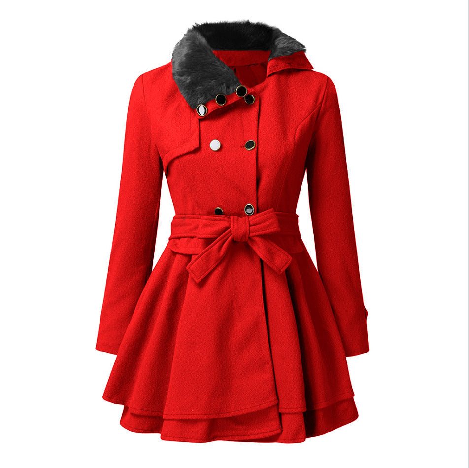 Emma - Elegante Jacke mit Kunstfellkragen