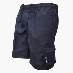 Herren Cargo Shorts mit Taschen und Kordelzug für Sommer in Marineblau