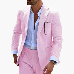 Eleganter Anzug - Herren Sommeranzug für Hochzeit Gäste in Rosa