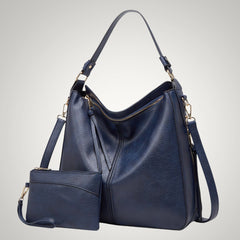 Allison | Damen Schicker Vielseitiger Leder Tasche in Blau 1