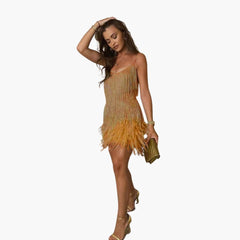 Adriana | Stylisches Cocktailkleid in Gold