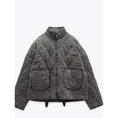 Mia | Trendige und elegante Winterjacke in Grau