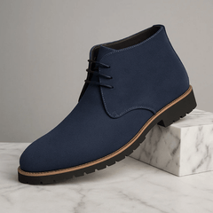 Elegante Herrenstiefel in Marineblau