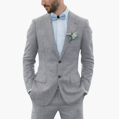 Festlicher Anzug - Herren Stilvoll für Hochzeit & Events in Grau
