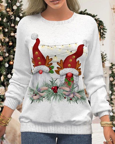 Weihnachtspulli mit Druck für Frauen